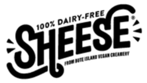 100% DAIRY-FREE SHEESE FROM BUTE ISLAND VEGAN CREAMERY Logo (WIPO, 18.10.2021)