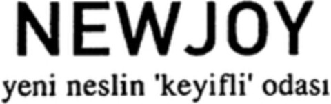 NEWJOY yeni neslin "keyifli" odasi Logo (WIPO, 09/26/2013)