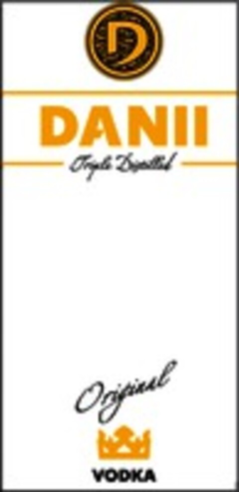 D DANII Triple Distilled Original VODKA Logo (WIPO, 04.04.2017)