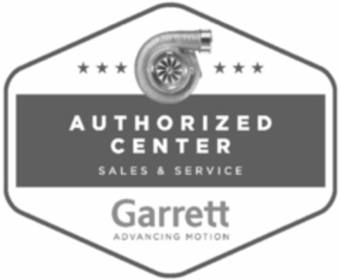 Garrett AUTHORIZED CENTER SALES & SERVICE Garrett ADVANCING MOTION Logo (WIPO, 21.01.2019)