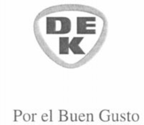 DEK Por el Buen Gusto Logo (WIPO, 01/12/2007)