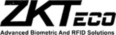 ZKTECO Advanced Biometric And RFID Solutions Logo (WIPO, 02.02.2010)