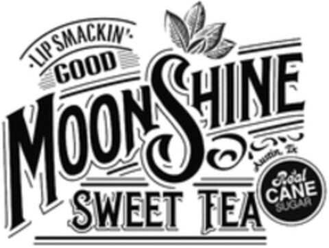 LIP SMACKIN' GOOD MOONSHINE SWEET TEA Austin, Tx Real CANE SUGAR Logo (WIPO, 02.05.2017)