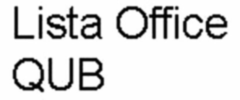 Lista Office QUB Logo (WIPO, 12.08.2008)