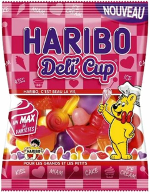 HARIBO Déli'Cup HARIBO, C'EST BEAU LA VIE Logo (WIPO, 01.04.2015)