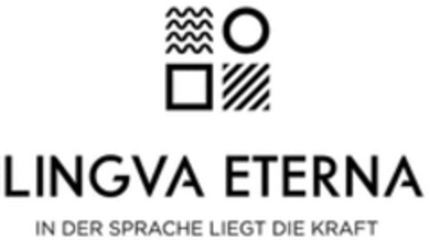 LINGVA ETERNA IN DER SPRACHE LIEGT DIE KRAFT Logo (WIPO, 10.08.2019)
