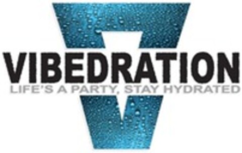 VIBEDRATION LIFE'S A PARTY, STAY HYDRATED Logo (WIPO, 08/05/2015)