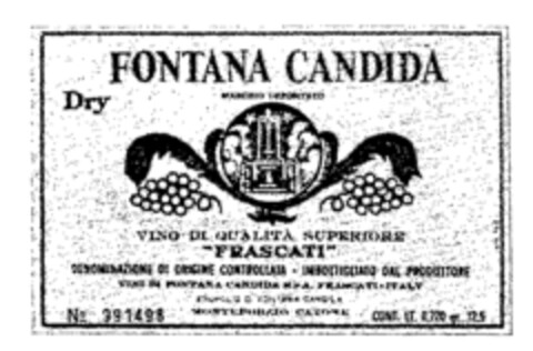FONTANA CANDIDA Logo (WIPO, 12/18/1968)