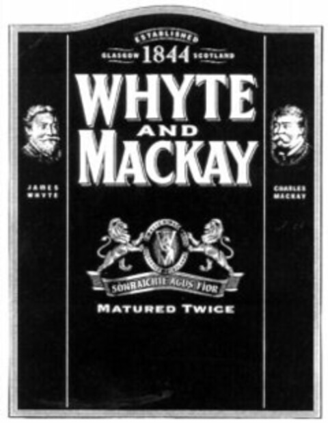 ESTABLISHED 1844 GLASCOW SCOTLAND WHYTE AND MACKAY Logo (WIPO, 12/17/1997)