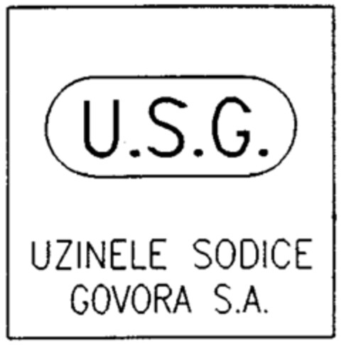 U.S.G. UZINELE SODICE GOVORA S.A. Logo (WIPO, 15.01.1998)