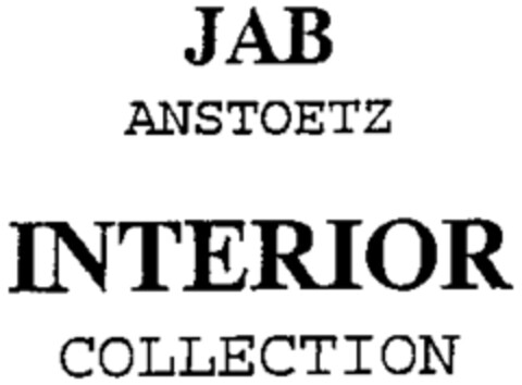 JAB ANSTOETZ INTERIOR COLLECTION Logo (WIPO, 07.10.1999)