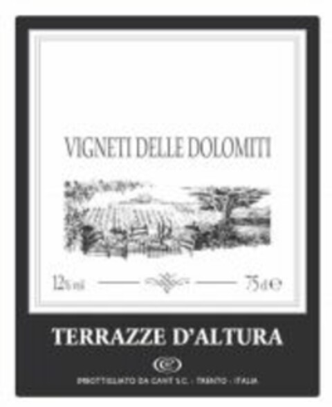 TERRAZZE D'ALTURA VIGNETI DELLE DOLOMITI Logo (WIPO, 04/02/2009)