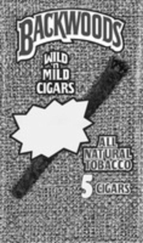 BACKWOODS WILD 'N MILD CIGARS ALL NATURAL TOBACCO 5 CIGARS Logo (WIPO, 11/20/2014)