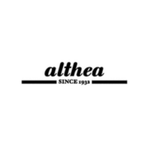 althea SINCE 1932 Logo (WIPO, 13.07.2016)