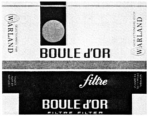 BOULE d'OR filtre Logo (WIPO, 26.05.1970)