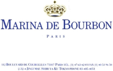 MARINA DE BOURBON PARIS Logo (WIPO, 14.04.1995)