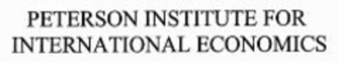 PETERSON INSTITUTE FOR INTERNATIONAL ECONOMICS Logo (WIPO, 23.04.2007)