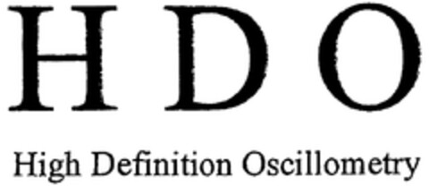 HDO High Definition Oscillometry Logo (WIPO, 04/18/2008)