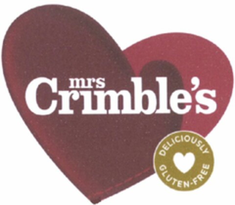 mrs Crimble's DELICIOUSLY GLUTEN-FREE Logo (WIPO, 11/05/2013)