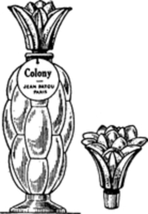 Colony JEAN PATOU PARIS Logo (WIPO, 04.07.1957)