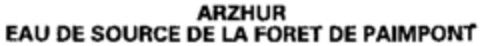 ARZHUR EAU DE SOURCE DE LA FORET DE PAIMPONT Logo (WIPO, 05.03.1999)