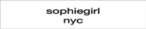 sophiegirl nyc Logo (WIPO, 09/29/2016)