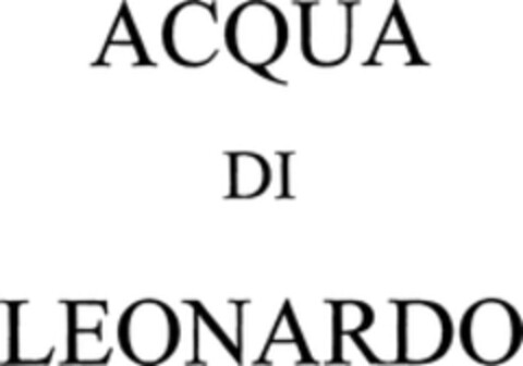 ACQUA DI LEONARDO Logo (WIPO, 12.07.2011)