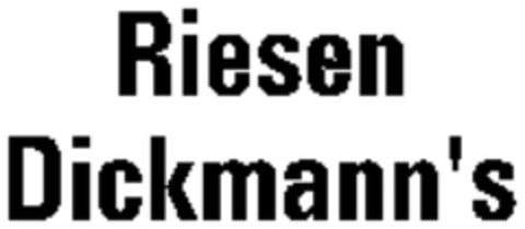 Riesen Dickmann's Logo (WIPO, 03/01/1988)