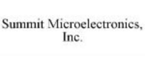 Summit Microelectronics, Inc. Logo (WIPO, 09/28/2007)