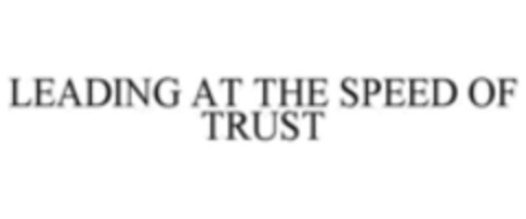 LEADING AT THE SPEED OF TRUST Logo (WIPO, 16.11.2015)