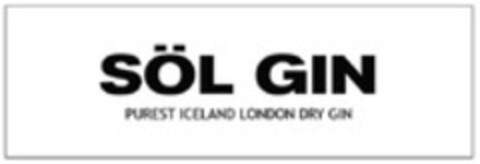 SÖL GIN PUREST ICELAND LONDON DRY GIN Logo (WIPO, 21.04.2015)