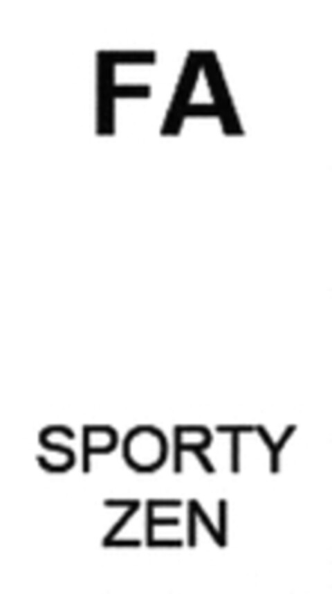 FA SPORTY ZEN Logo (WIPO, 08/09/2018)