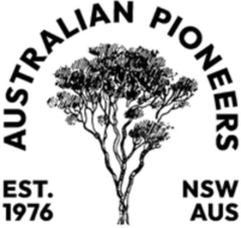 AUSTRALIAN PIONEERS EST. 1976 NSW AUS Logo (WIPO, 26.07.2022)