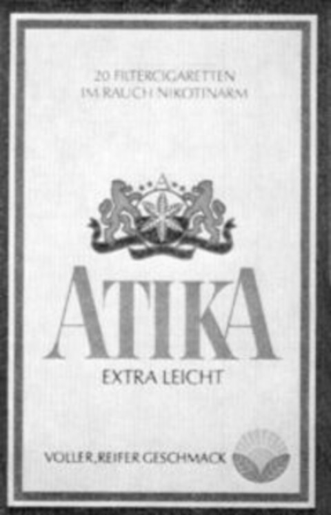 ATIKA EXTRA LEICHT Logo (WIPO, 04.08.1977)