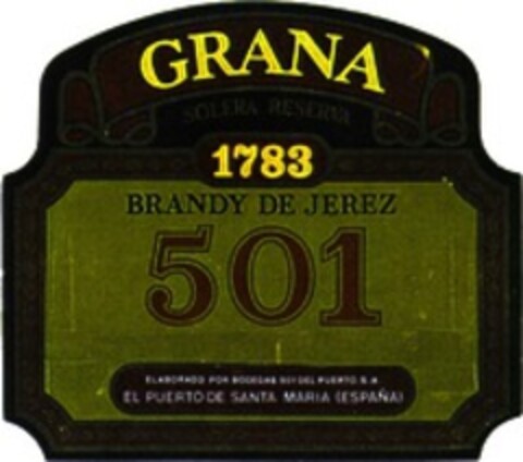 GRANA 1783 BRANDY DE JEREZ 501 Logo (WIPO, 23.01.1998)