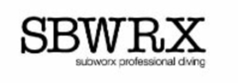 SBWRX subworx professional diving Logo (WIPO, 24.02.2010)