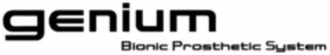 genium Bionic Prosthetik System Logo (WIPO, 05/10/2010)