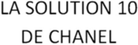 LA SOLUTION 10 DE CHANEL Logo (WIPO, 08/21/2015)