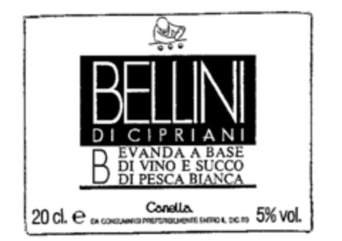 BELLINI DI CIPRIANI Logo (WIPO, 10/24/1988)