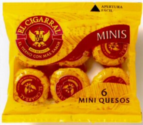 EL CIGARRAL MINIS 6 MINI QUESOS Logo (WIPO, 23.06.2000)