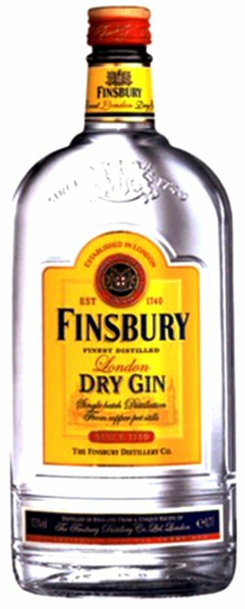 FINSBURY DRY GIN Logo (WIPO, 13.06.2005)