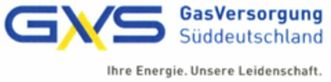 GVS GasVersorgung Süddeutschland Ihre Energie. Unsere Leidenschaft. Logo (WIPO, 01/12/2010)