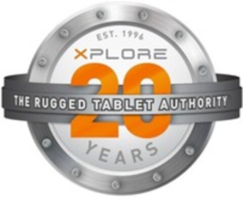 EST. 1996 XPLORE THE RUGGED TABLET AUTHORITY 20 YEARS Logo (WIPO, 02.11.2016)