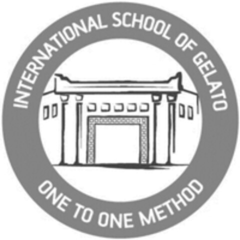 INTERNATIONAL SCHOOL OF GELATO ONE TO ONE METHOD Logo (WIPO, 05/17/2017)