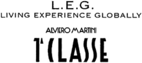 L.E.G. LIVING EXPERIENCE GLOBALLY ALVIERO MARTINI Logo (WIPO, 12/10/2009)