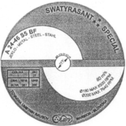 SWATYRASANT SPECIAL Logo (WIPO, 08/27/2004)