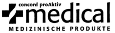 concord proAktiv medical MEDIZINISCHE PRODUKTE Logo (WIPO, 22.03.2010)
