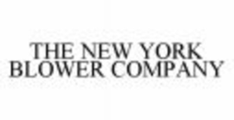 THE NEW YORK BLOWER COMPANY Logo (WIPO, 01/24/2012)