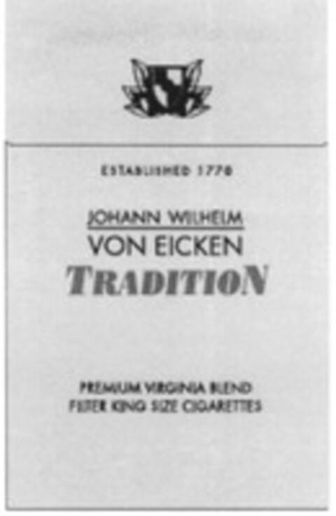 JOHANN WILHELM VON EICKEN TRADITION Logo (WIPO, 22.01.2002)