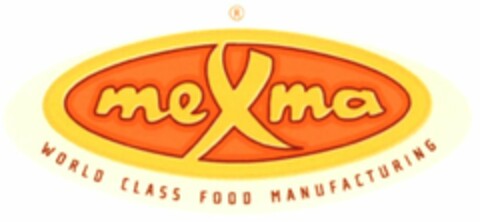 meXma WORLD CLASS FOOD MANUFACTURING Logo (WIPO, 09/17/2007)